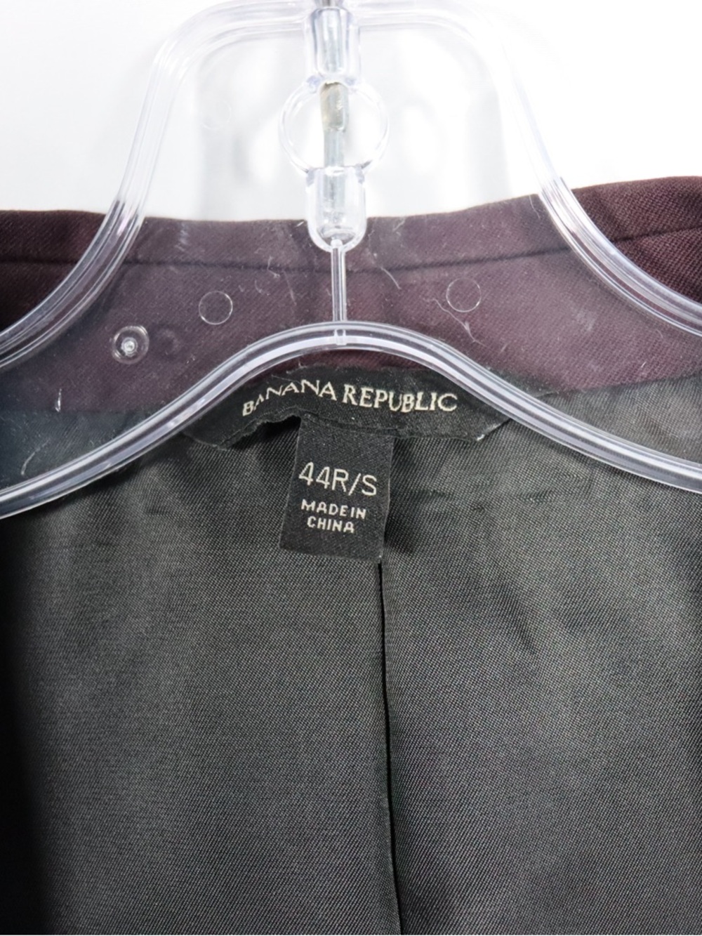 Banana Republic Blazer Men’s 44R Burgundy Tailored Classic Dress Jacket - Picture 5 of 9